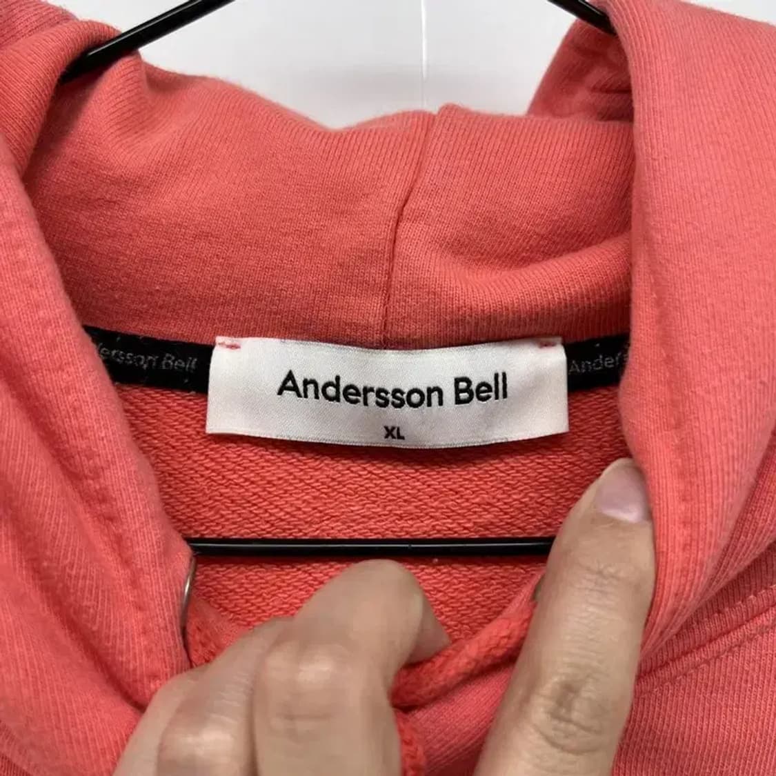 xl 17ss 앤더슨벨 오버핏 로고 후드티셔츠 상품이미지8