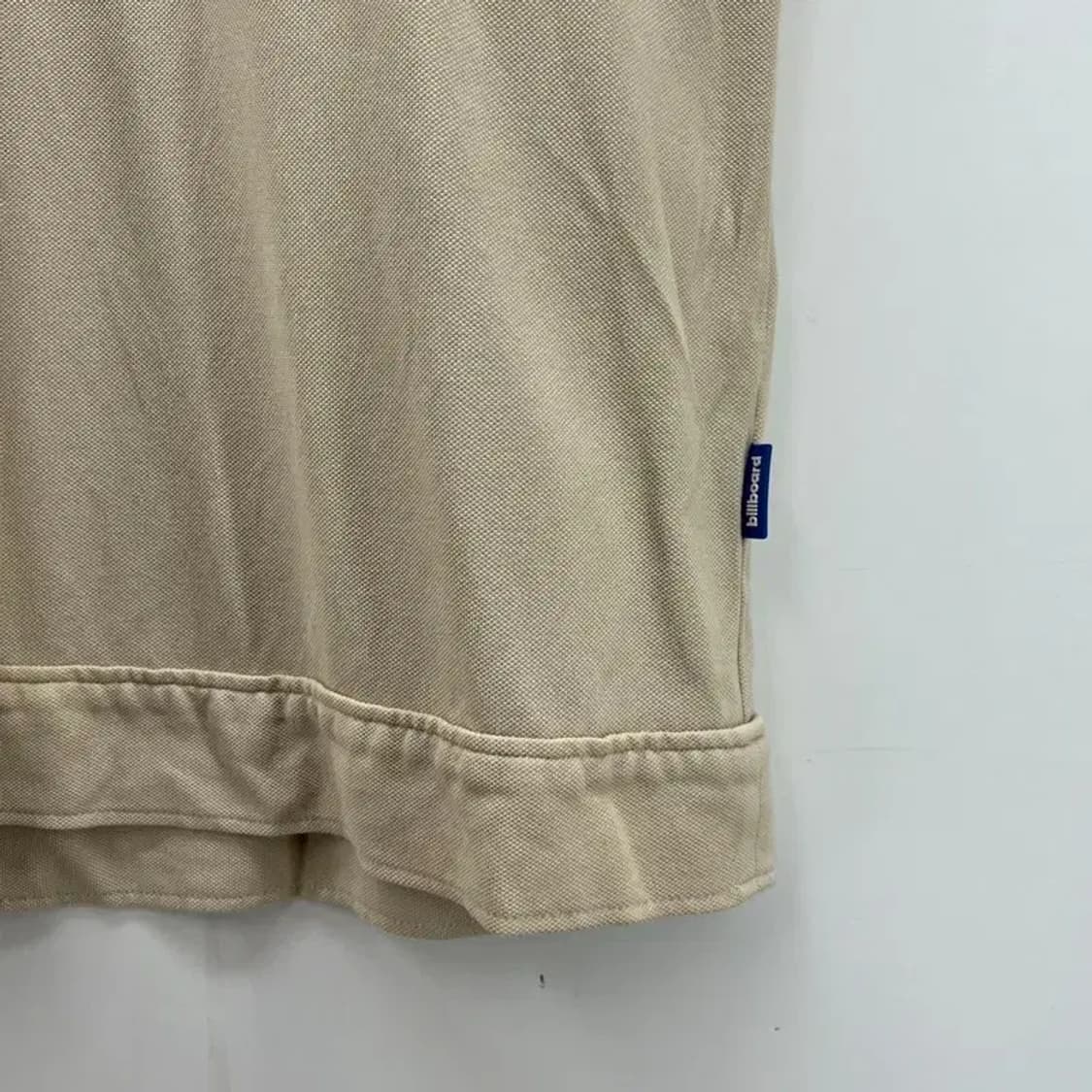 라지  Billboard 빌보드 베이지 오버핏 반팔카라티셔츠 상품이미지6