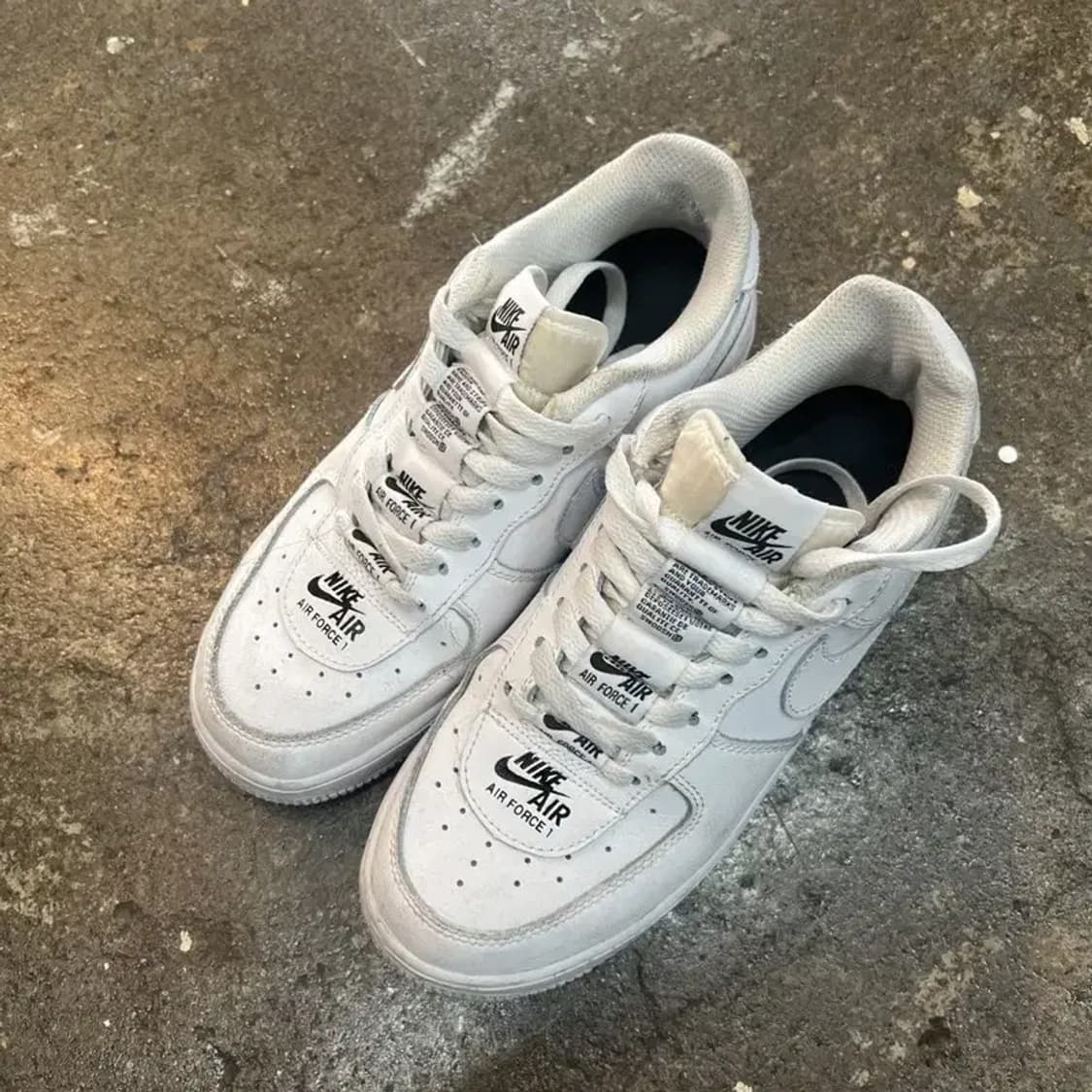 235 나이키 에어포스 더블 에어 레터링 여자스니커즈 신발 포스 상품이미지1