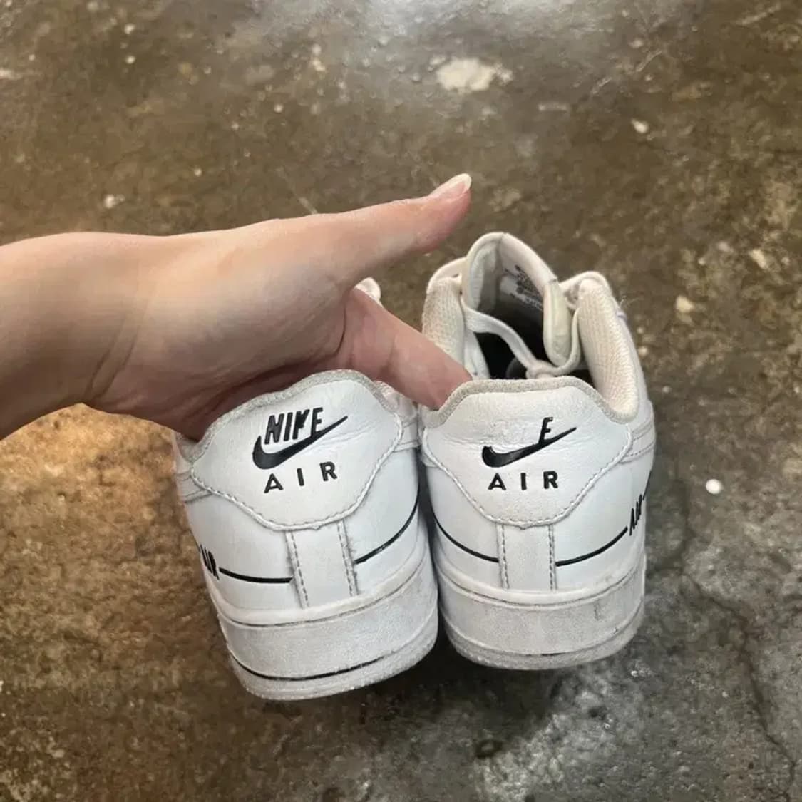 235 나이키 에어포스 더블 에어 레터링 여자스니커즈 신발 포스 상품이미지2