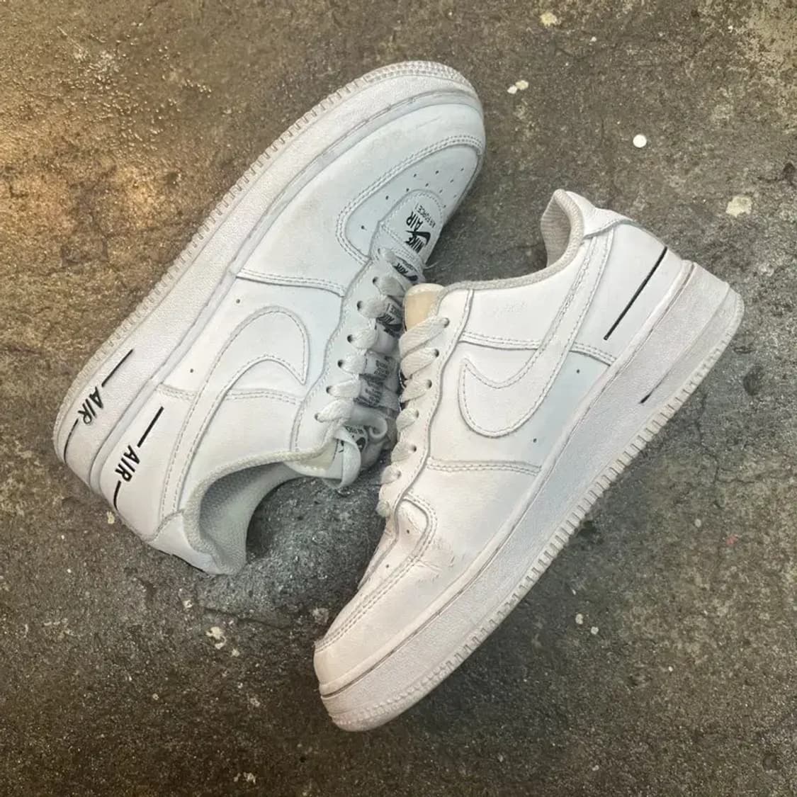 235 나이키 에어포스 더블 에어 레터링 여자스니커즈 신발 포스 상품이미지5