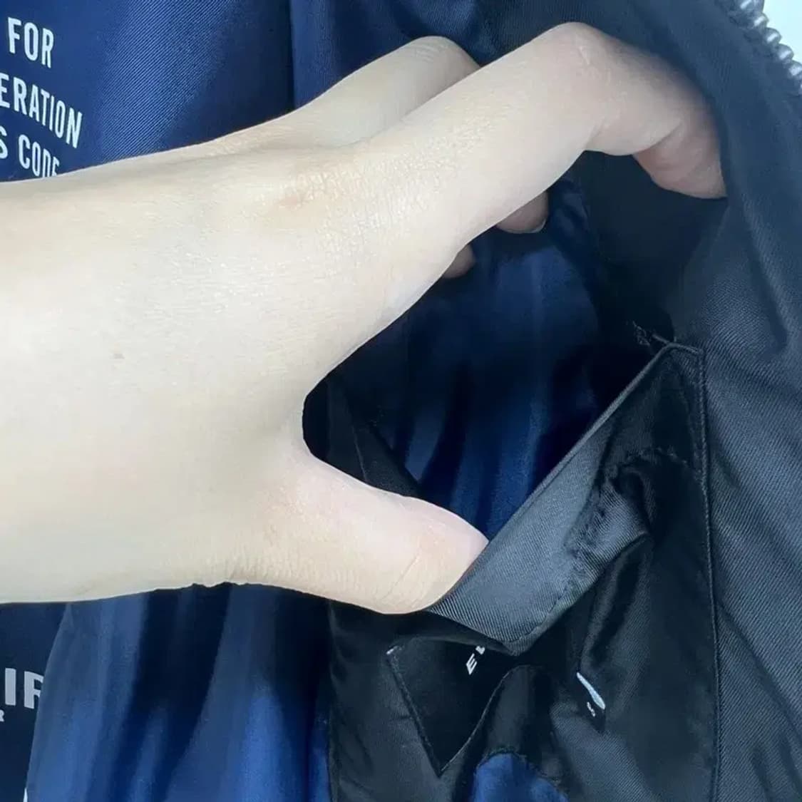 90 에비수 evisu 블랙 블루종 자켓 빈티지 여자 봄버자켓 상품이미지4