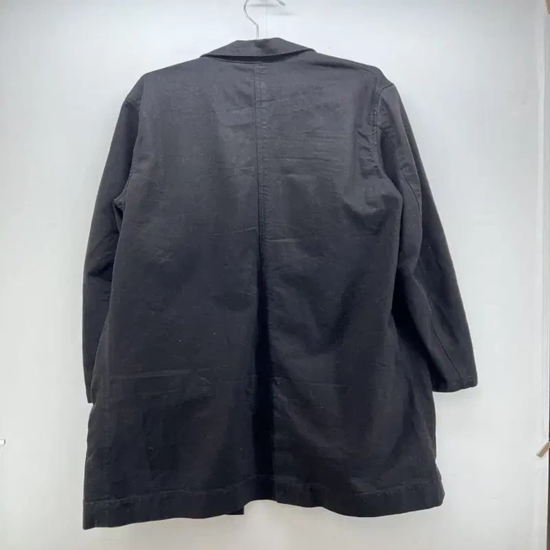 스몰 칩먼데이 봄 남자 봄버 면 자켓 블랙 빈티지 롱자켓룩 상품이미지2