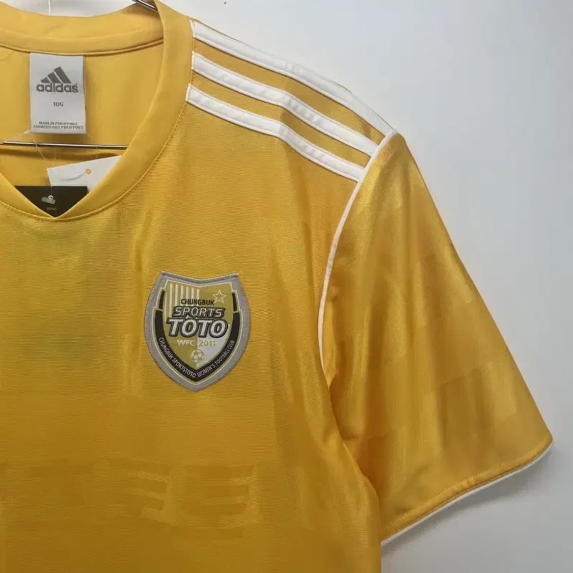 새상품 WFC 아디다스 충북스포츠토토 여자축구단 유니폼져지 105 상품이미지3
