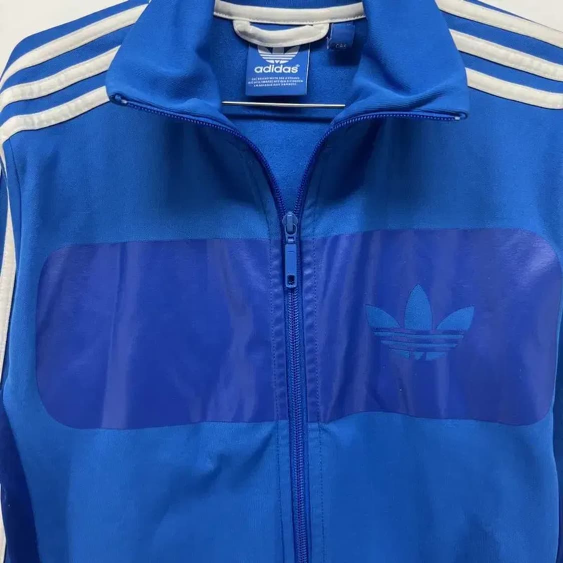 85 아디다스 오리지널스 파이어버드 다이버 블루 빈티지 져지 트레이닝탑 상품이미지3