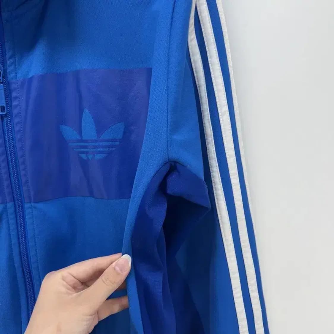 85 아디다스 오리지널스 파이어버드 다이버 블루 빈티지 져지 트레이닝탑 상품이미지5