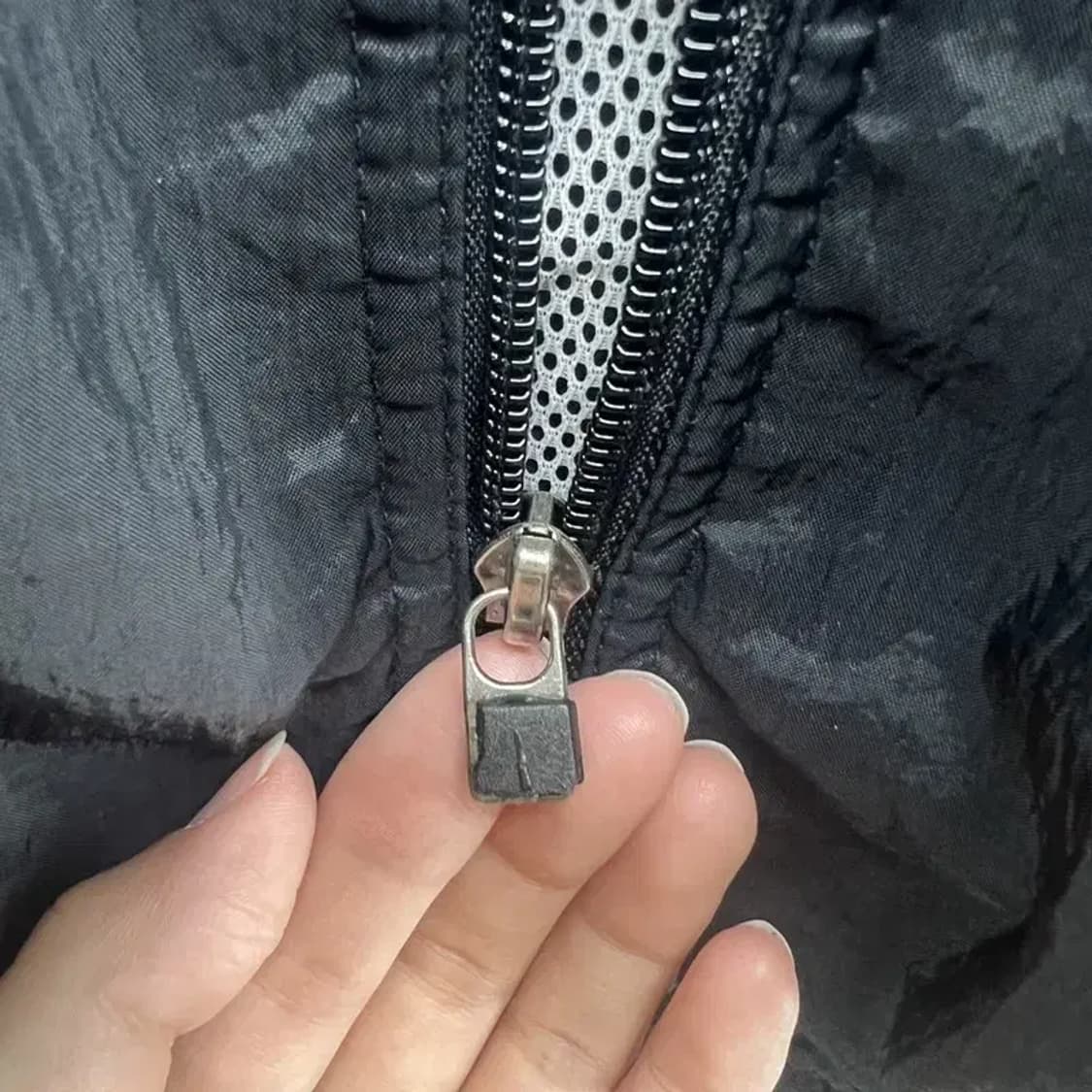 미디움 나이키 올드스쿨 사이드라인 포인트 오버핏 바람막이자켓 상품이미지5