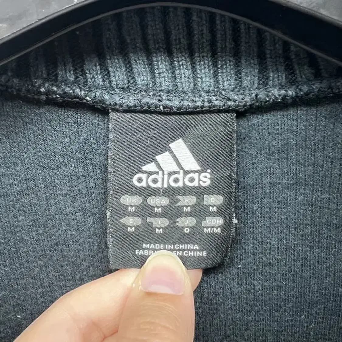 미디움 아디다스 레알마드리드 집업져지 클래식 올드스쿨룩 블록코어룩 상품이미지9