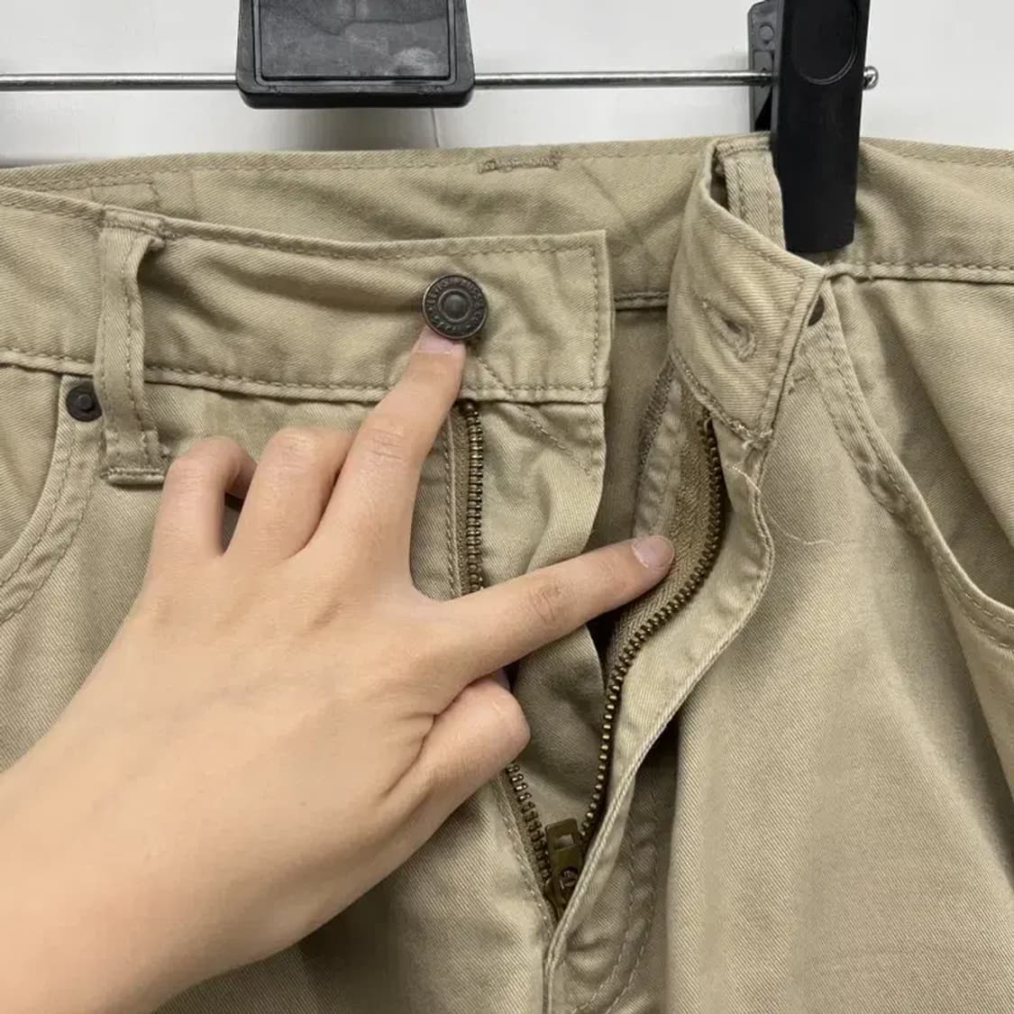 34 리바이스 502 남자 카멜 반바지팬츠 빈티지룩 상품이미지5