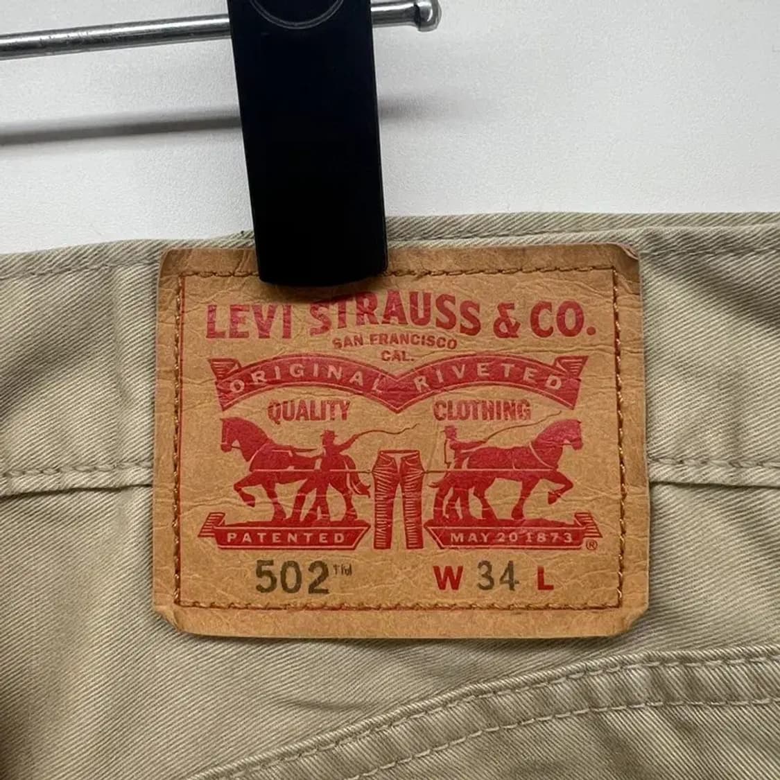 34 리바이스 502 남자 카멜 반바지팬츠 빈티지룩 상품이미지7