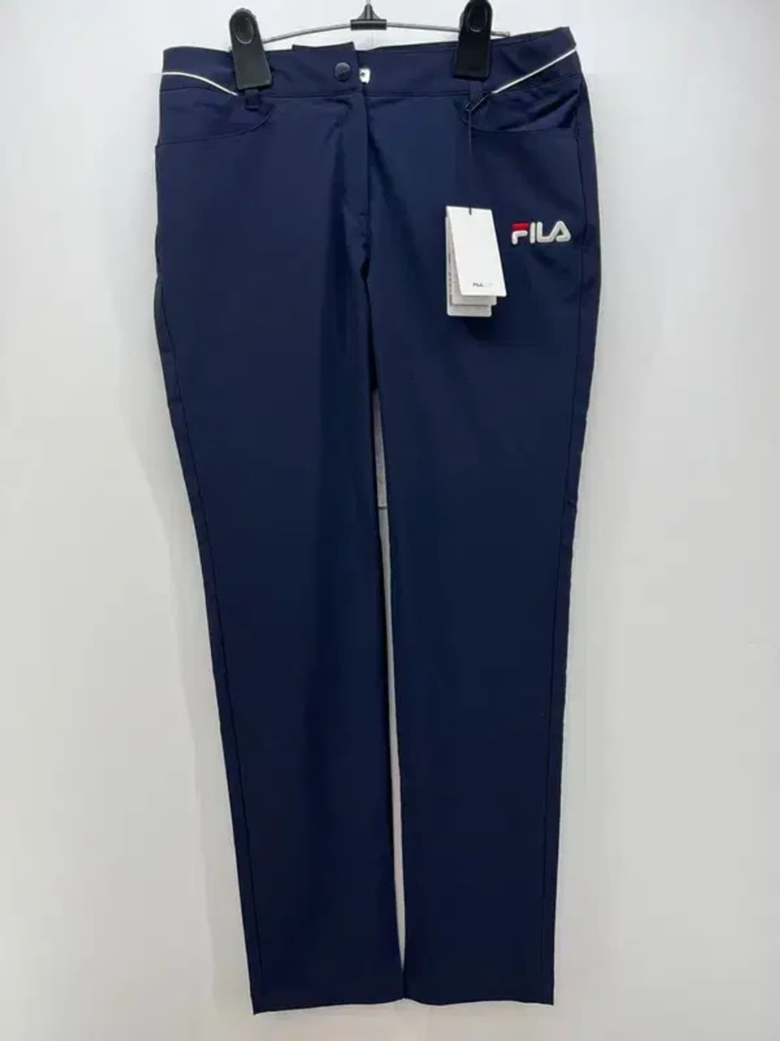 미사용 70사이즈 필라 여자골프웨어 기능성 팬츠 네이비 필드룩 상품이미지1