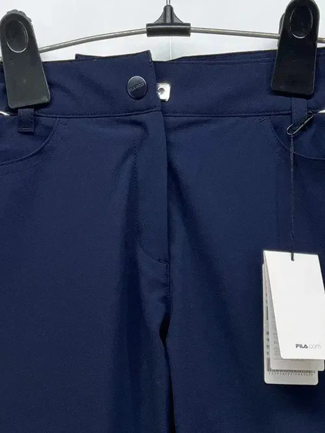 미사용 70사이즈 필라 여자골프웨어 기능성 팬츠 네이비 필드룩 상품이미지3