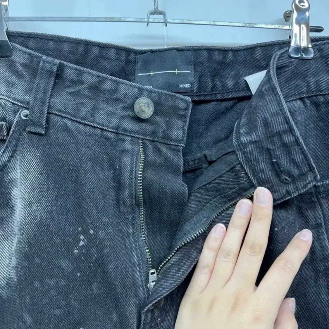 46 메종미네드 블랙 유니버셜 데님 팬츠 블랙 상품이미지5