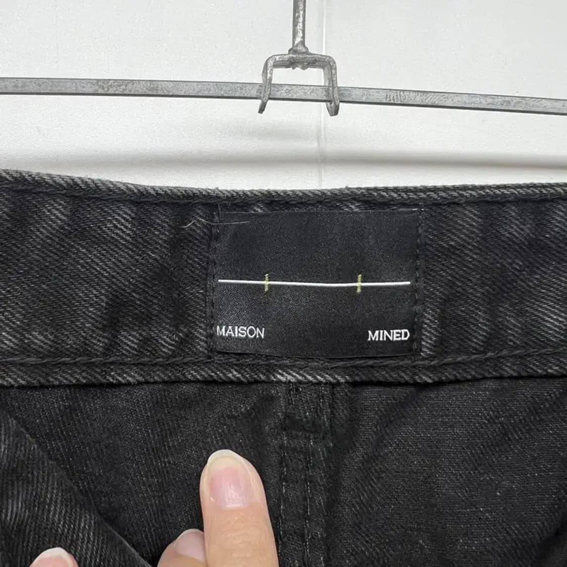 46 메종미네드 블랙 유니버셜 데님 팬츠 블랙 상품이미지6