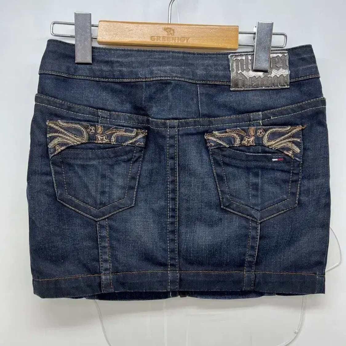xl 여자 타미힐피거 여자 청데님 반바지 스커트 데님팬츠 빈티지 상품이미지2