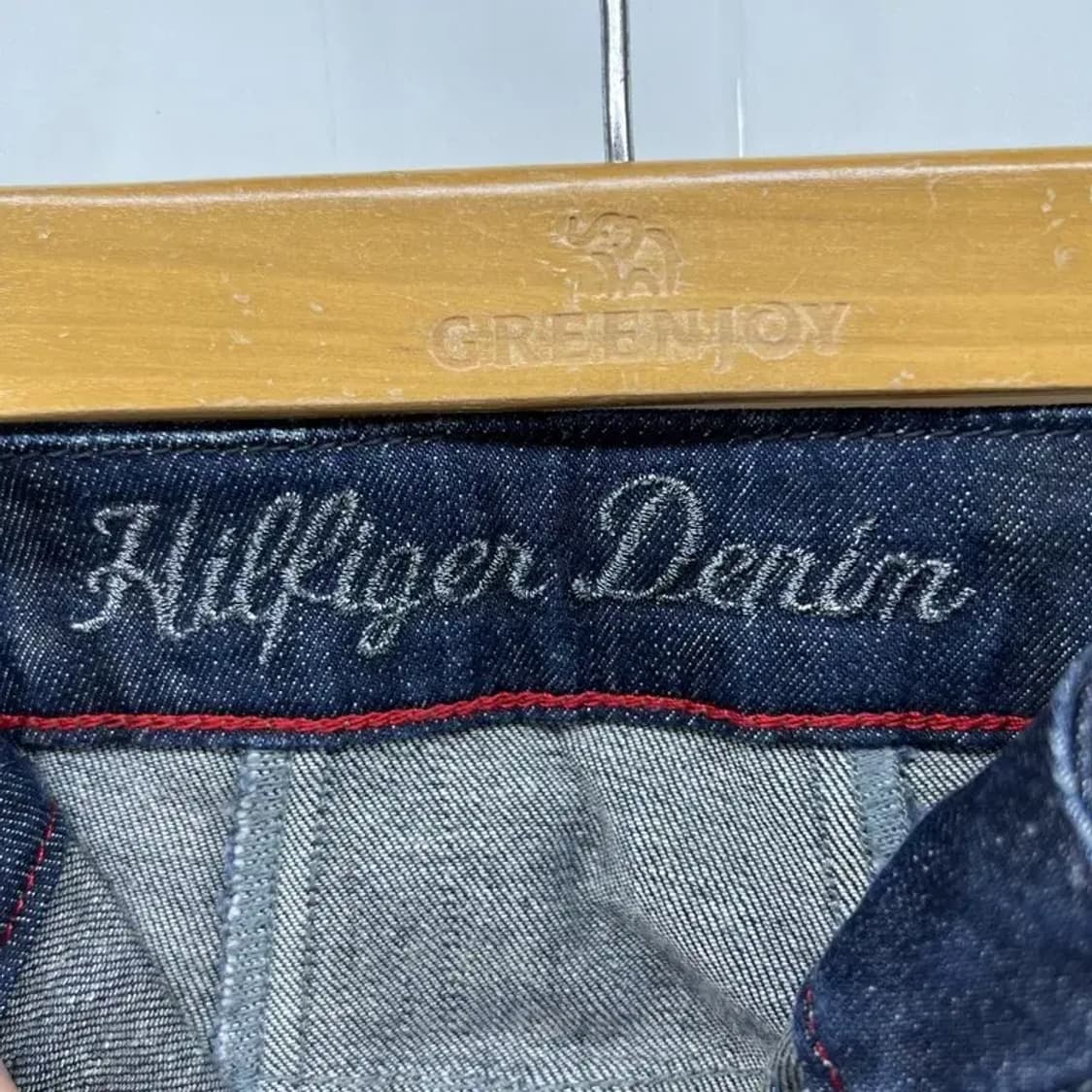 xl 여자 타미힐피거 여자 청데님 반바지 스커트 데님팬츠 빈티지 상품이미지6