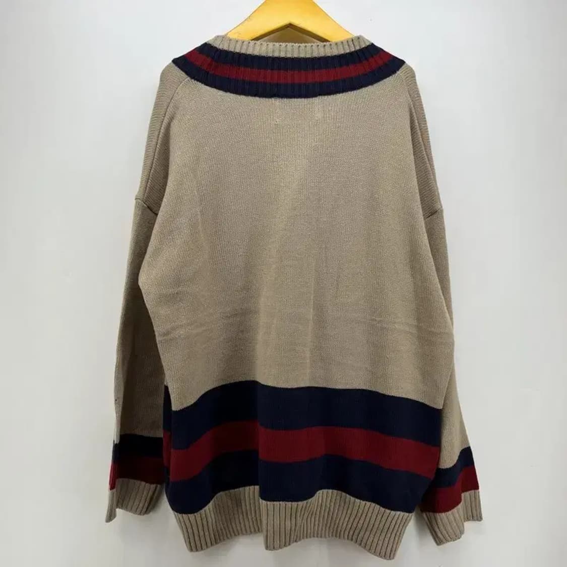 프리 오버핏 nj 남여공용 스타일 가디건 봄코디룩니트  빈티지 상품이미지2