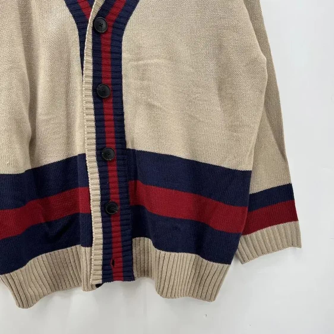 프리 오버핏 nj 남여공용 스타일 가디건 봄코디룩니트  빈티지 상품이미지4