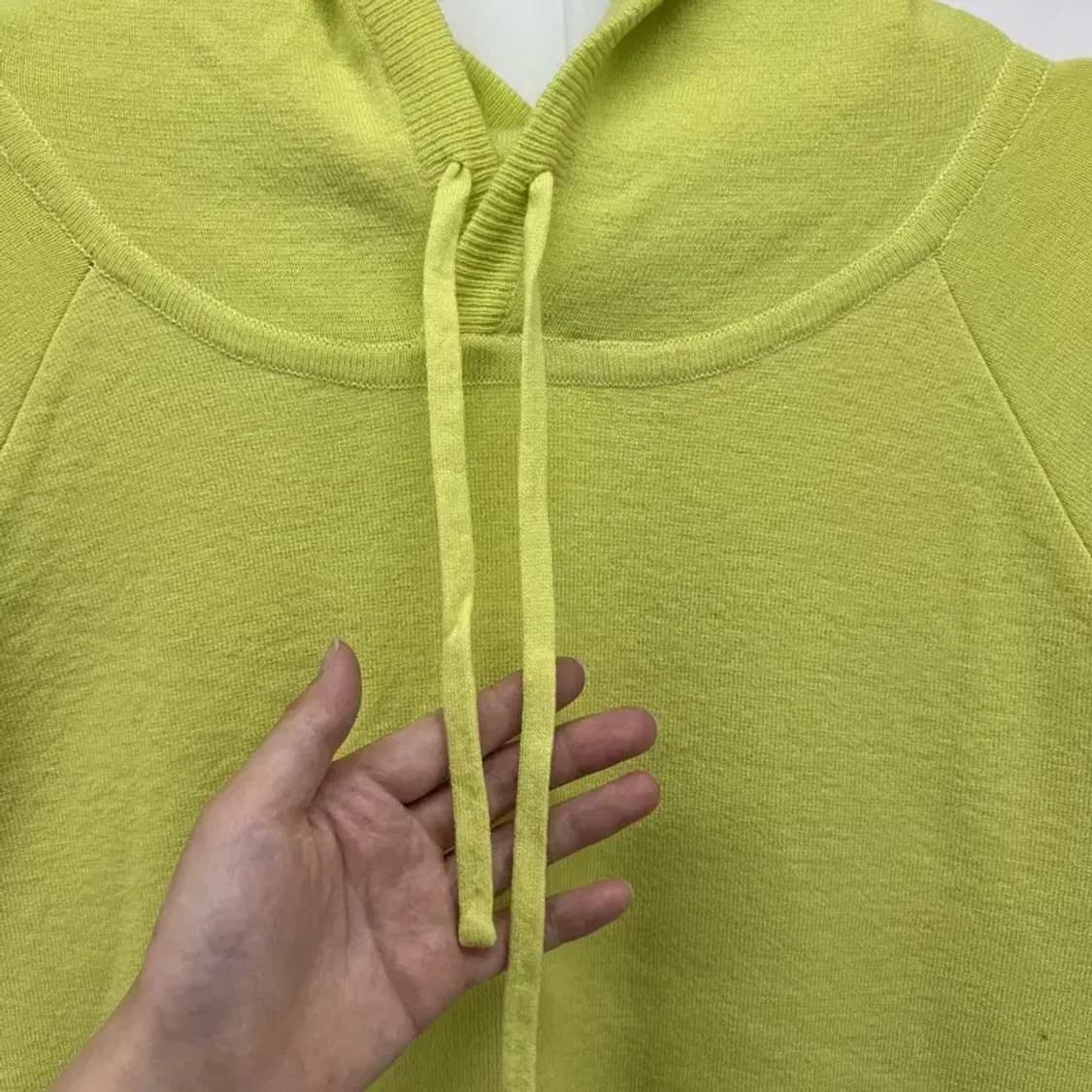 라지 컴젠 COMGEN 형광 오버핏 가오리핏 후디 후드티셔츠 상품이미지3