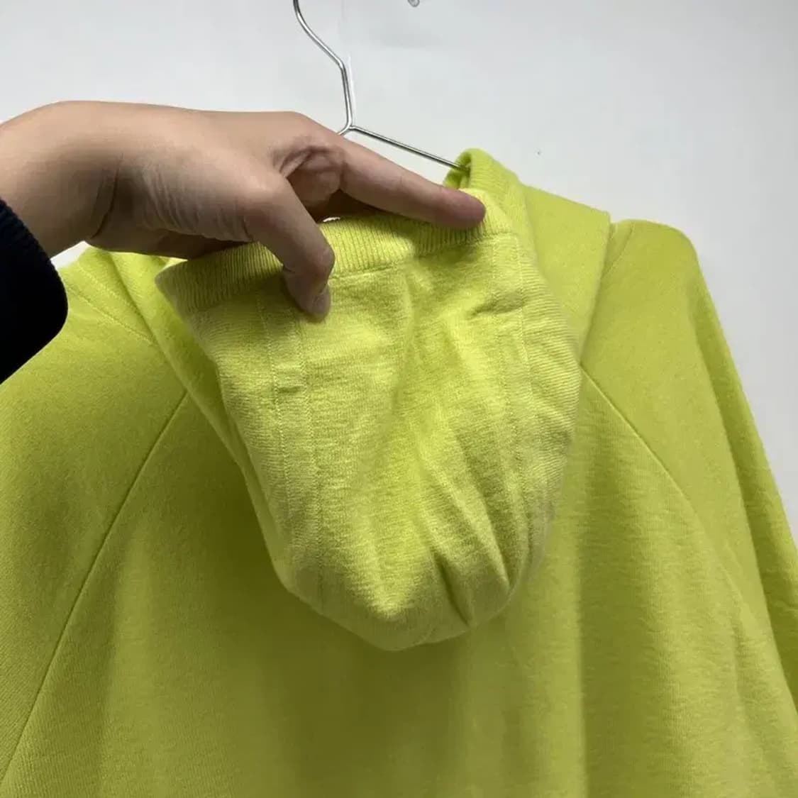 라지 컴젠 COMGEN 형광 오버핏 가오리핏 후디 후드티셔츠 상품이미지5