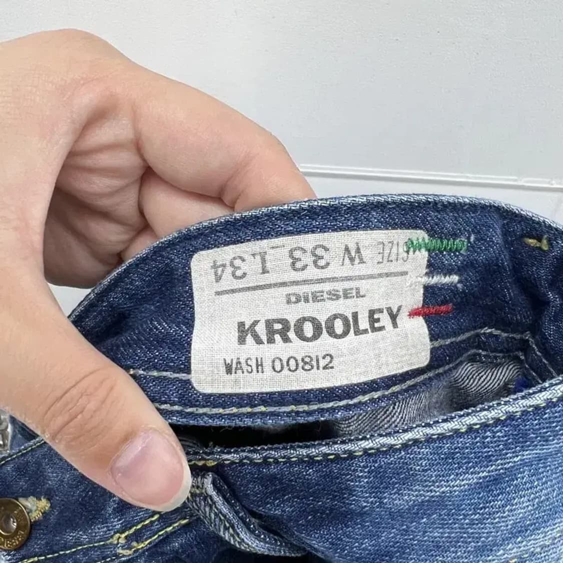 33 디젤 빈티지 레귤러 KROOLEY 데님팬츠 청바지 일자핏 상품이미지7