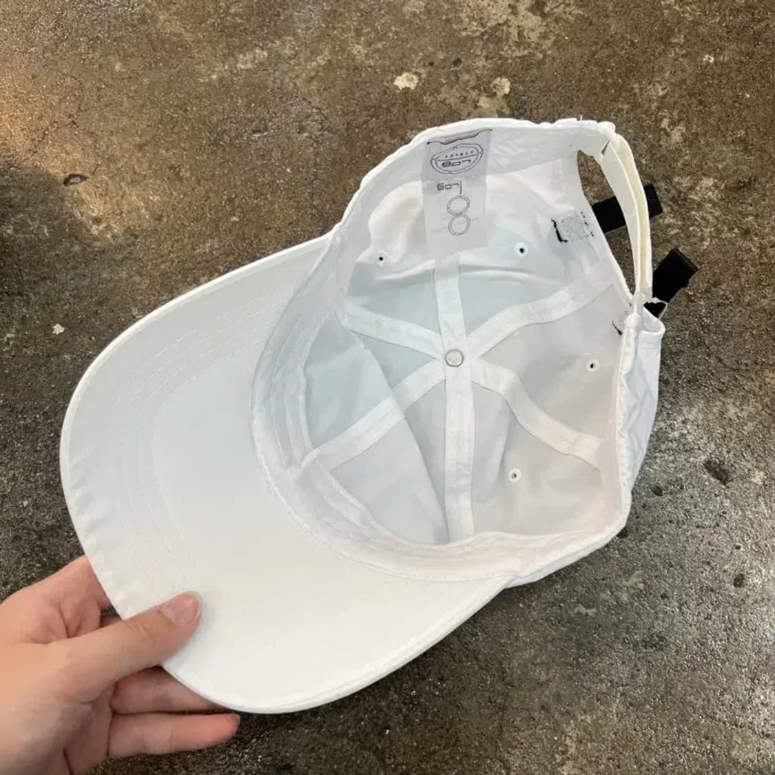 프리 LOGx XXBLUE 콜라보 테크웨어 화이트 볼캡 새상품급 상품이미지2