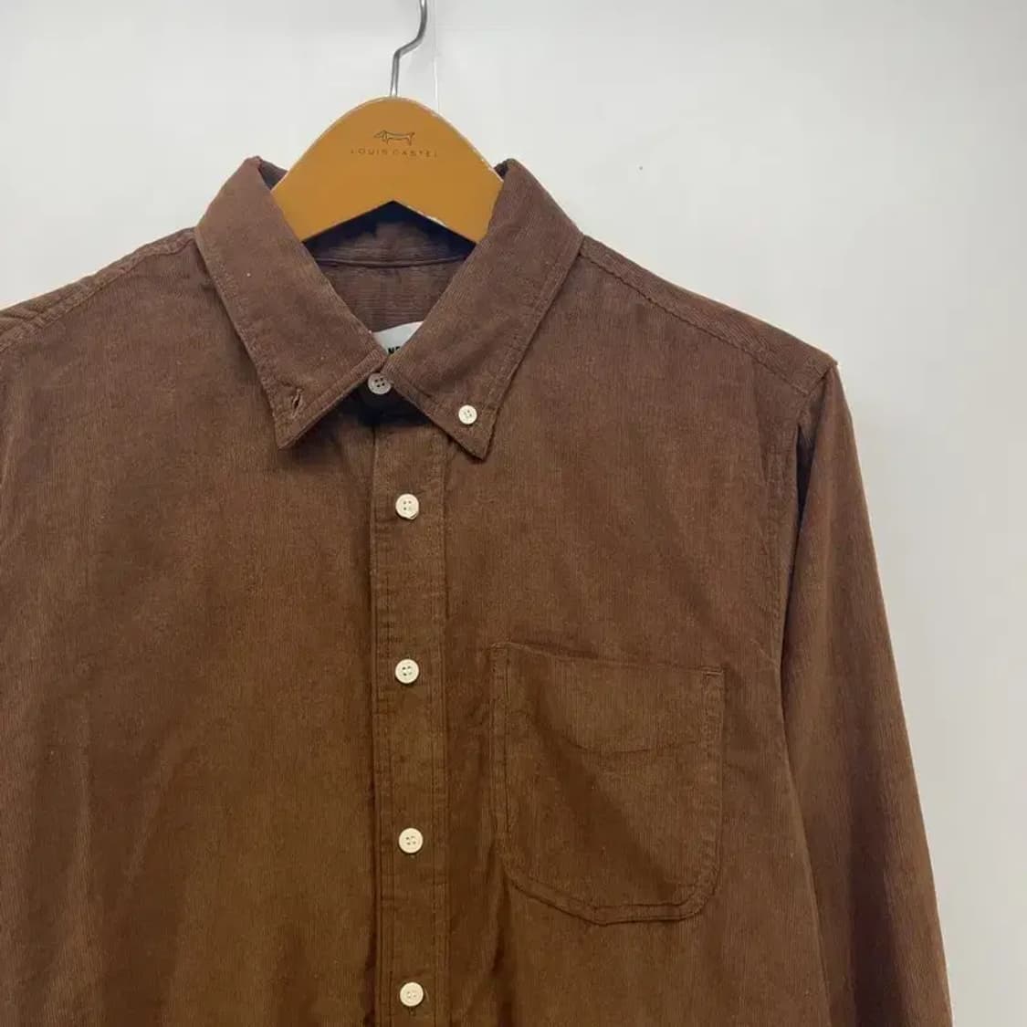 미디움 새상품 비슬로우 브라운 오버핏 셔츠 남방 봄룩 상품이미지3