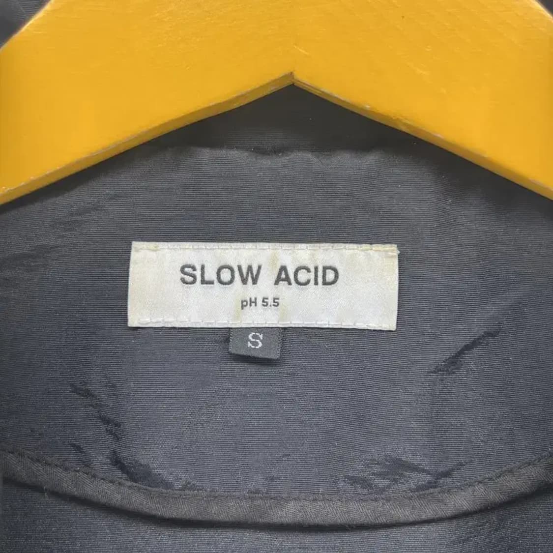 스몰 슬로우애시드 오버핏 블랙 바람막이 점퍼 자켓 블랙 빈티지 상품이미지7