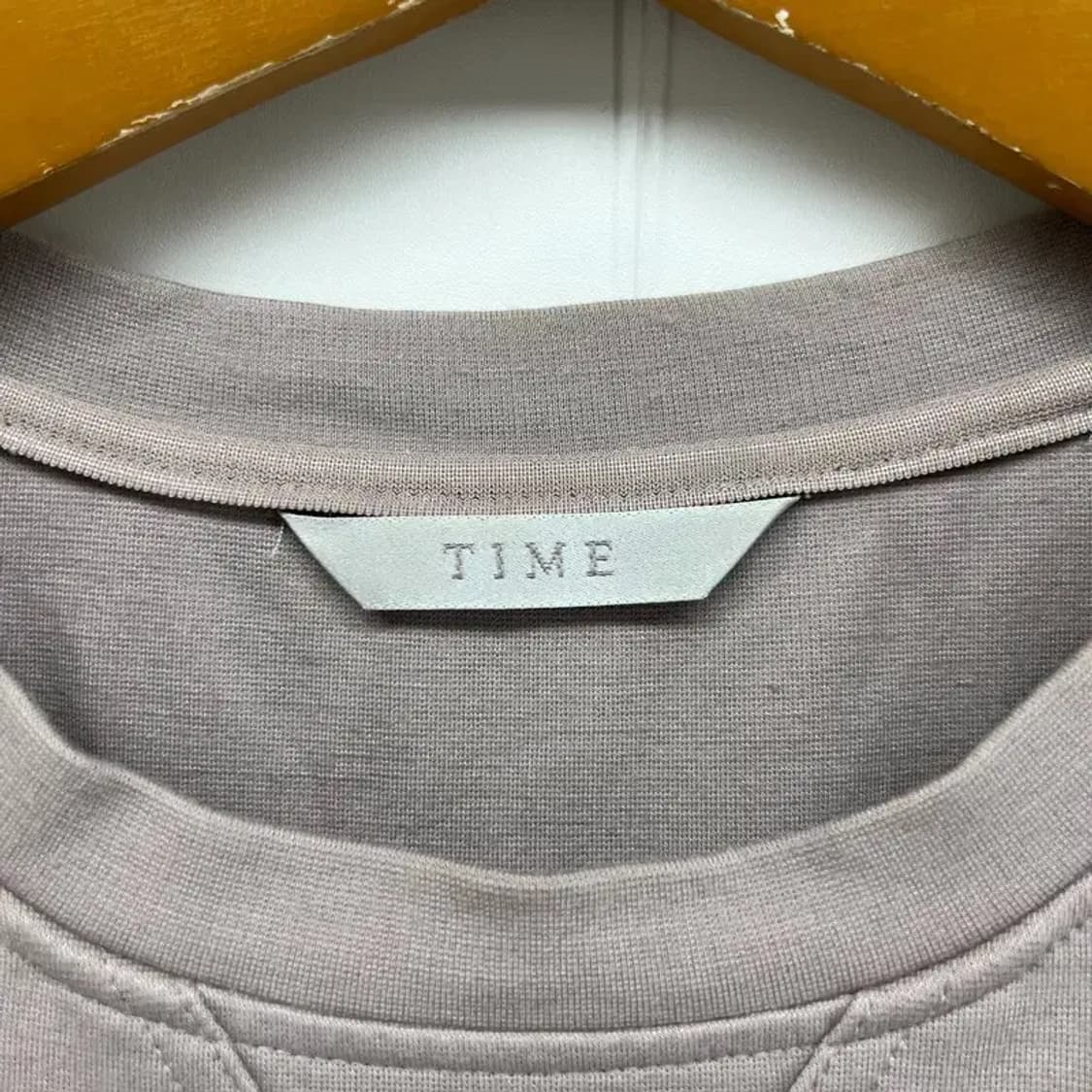 100 타임 한섬 오버핏 무지 반팔티셔츠 미니멀룩 빈티지 상품이미지10
