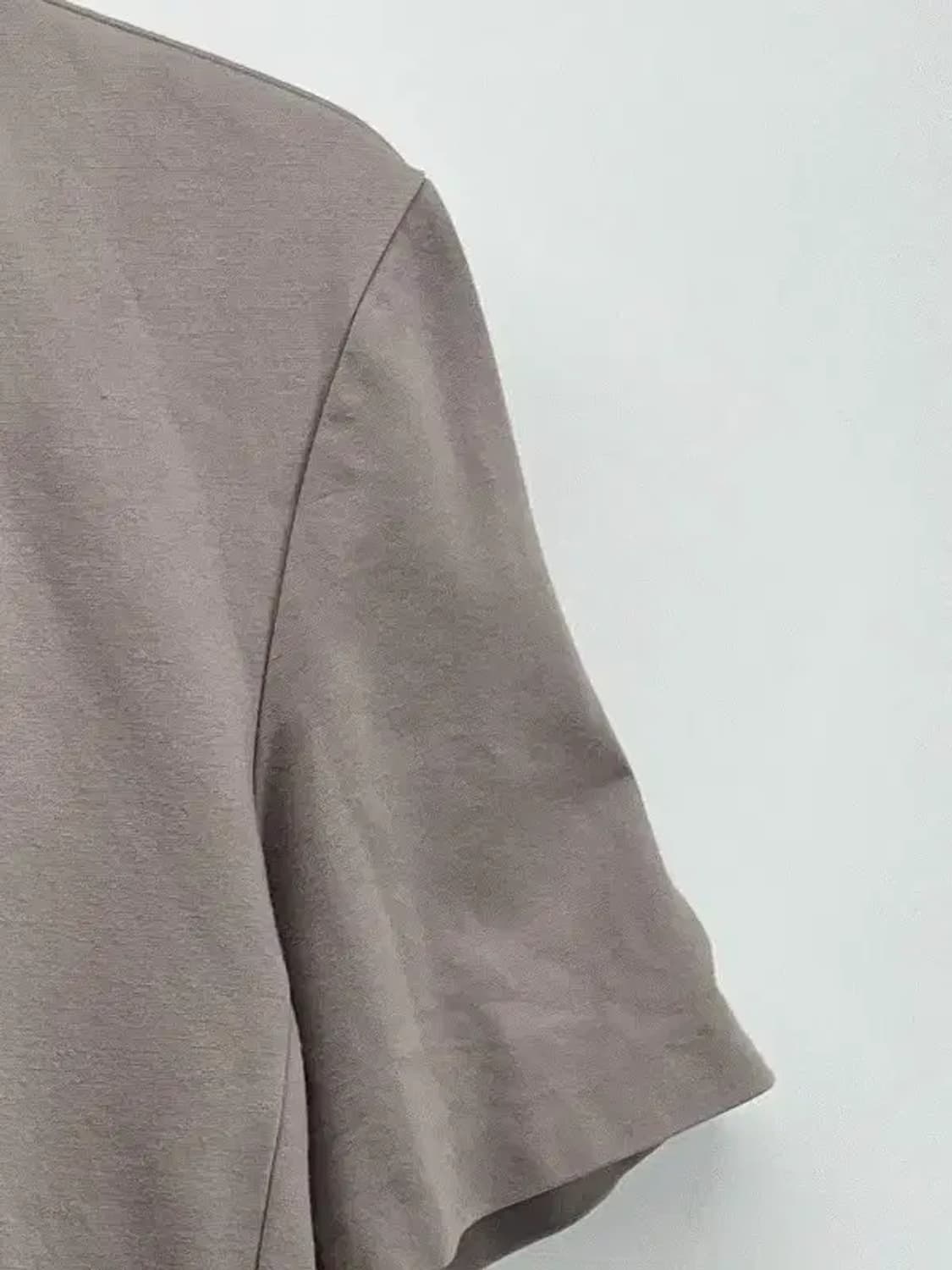 100 타임 한섬 오버핏 무지 반팔티셔츠 미니멀룩 빈티지 상품이미지5