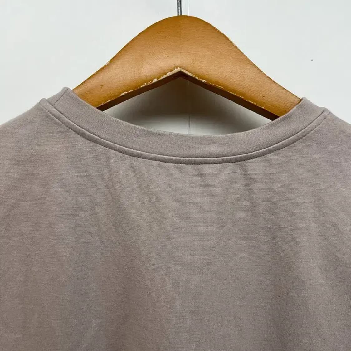 100 타임 한섬 오버핏 무지 반팔티셔츠 미니멀룩 빈티지 상품이미지7