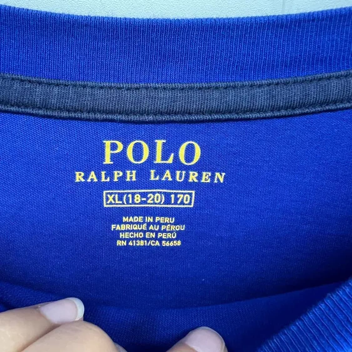 xl 18-20 폴로랄프로렌 긴팔쭉티 여자 작은사이즈 티셔츠 로고티셔츠 상품이미지9
