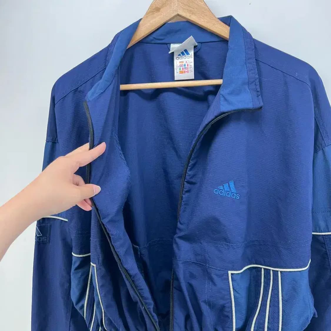 여자xl 아디다스 올드스쿨 y2k 크롭 바람막이 자켓 빈티지 상품이미지8