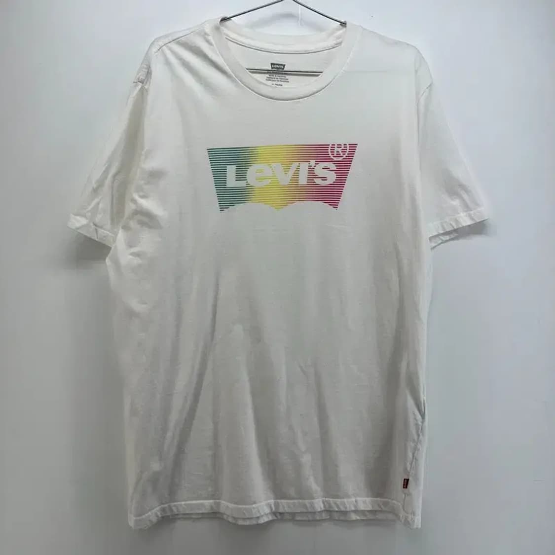 xl 리바이스 빅로고 오버핏 반팔티셔츠 화이트 상품이미지1