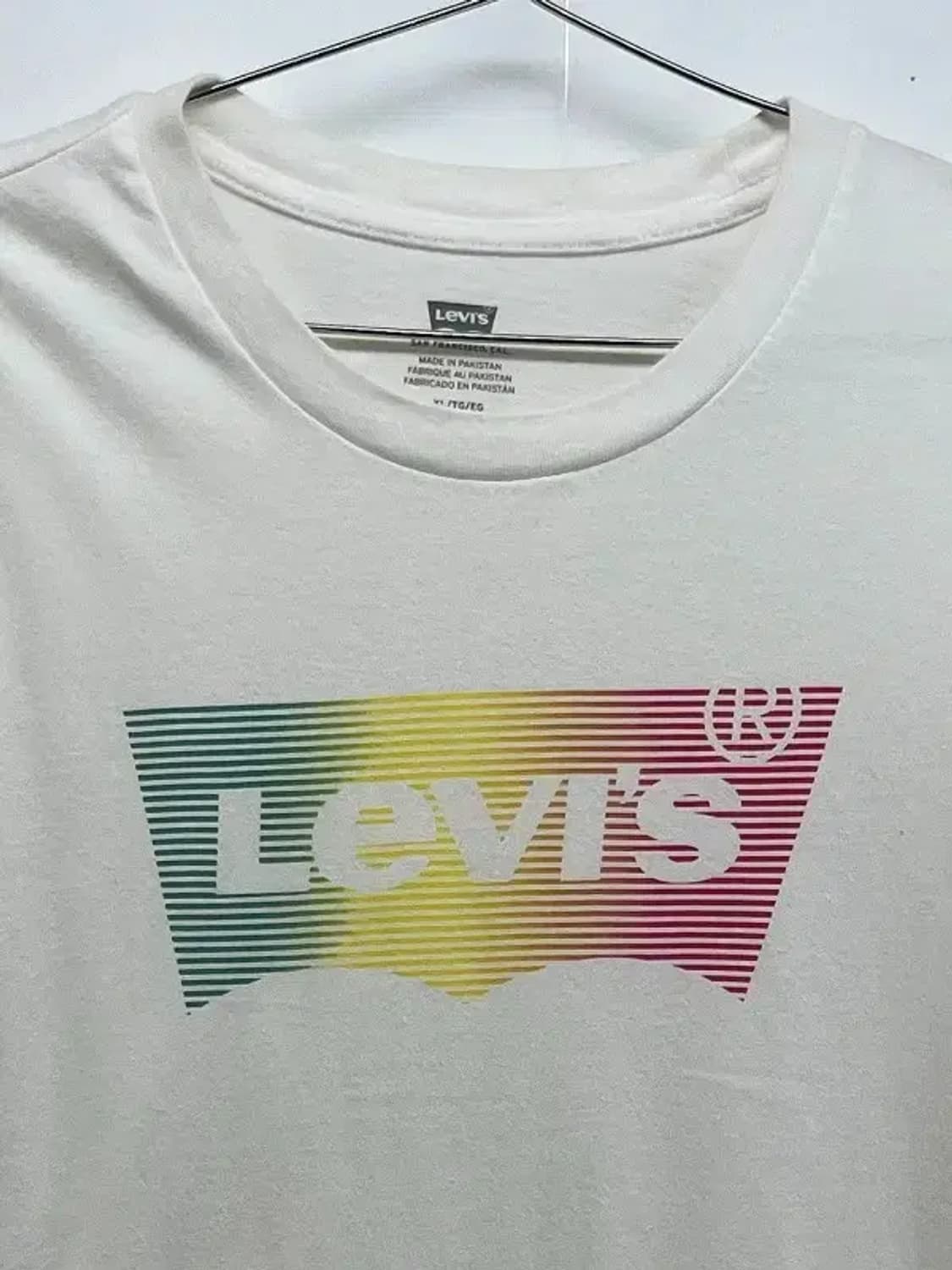 xl 리바이스 빅로고 오버핏 반팔티셔츠 화이트 상품이미지4