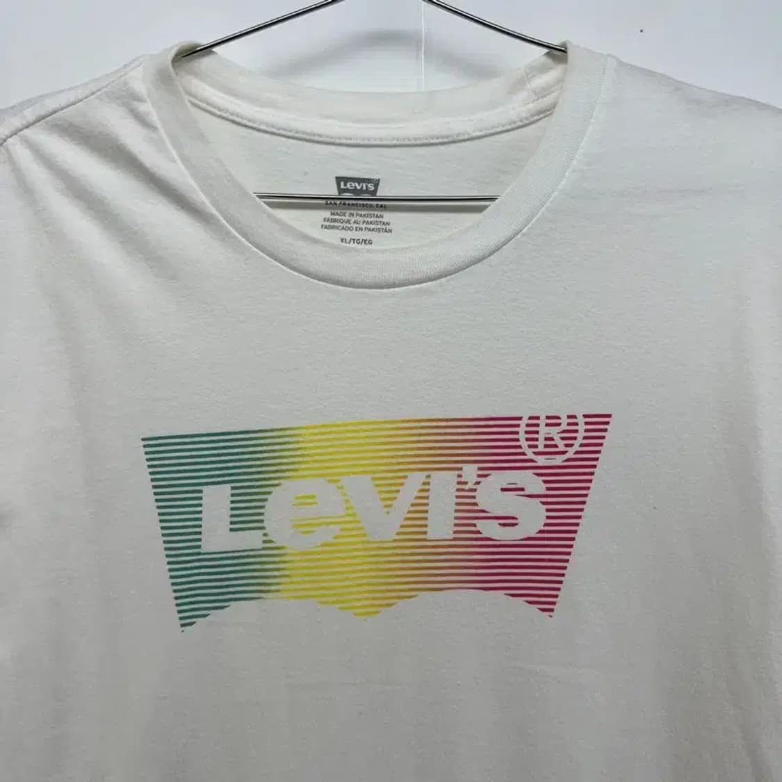 xl 리바이스 빅로고 오버핏 반팔티셔츠 화이트 상품이미지7