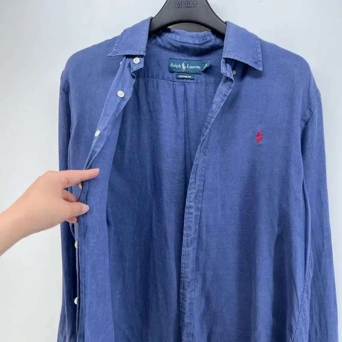 미디움 폴로랄프로렌 포니 블루 셔츠 빈티지 상품이미지10