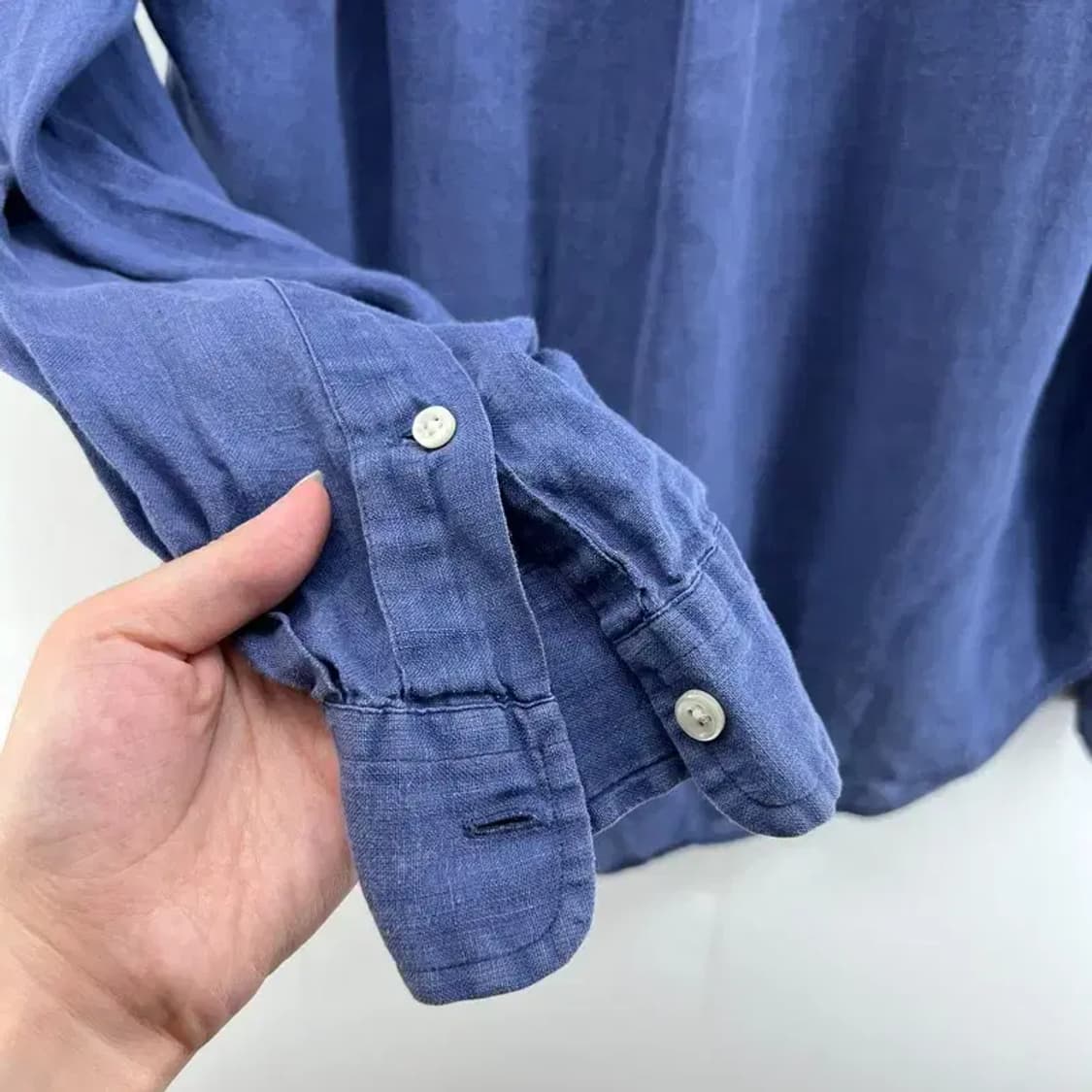 미디움 폴로랄프로렌 포니 블루 셔츠 빈티지 상품이미지7