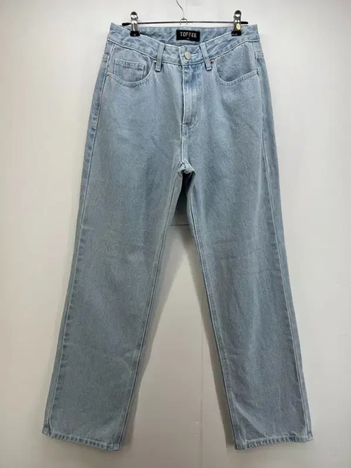 스몰 토피 남여공용 와이드 연청 데님팬츠 청바지 새상품급 상품이미지1
