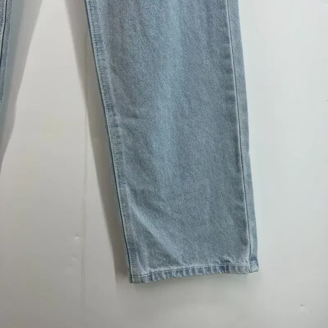 스몰 토피 남여공용 와이드 연청 데님팬츠 청바지 새상품급 상품이미지6