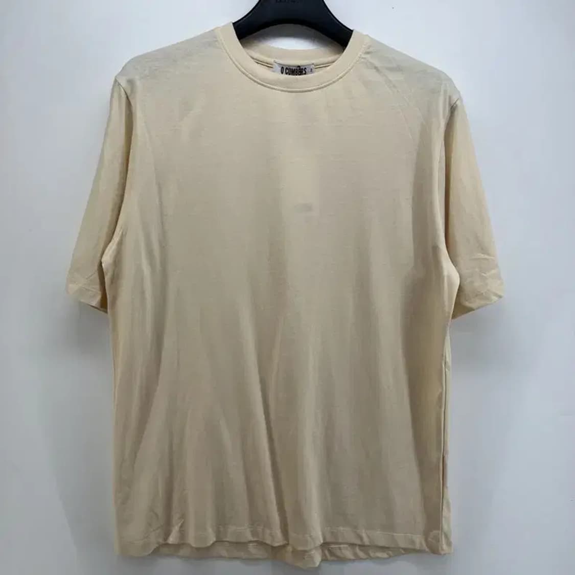 2 미사용 큐컴버스 남여공용 무지 반팔티셔츠 빈티지 상품이미지1