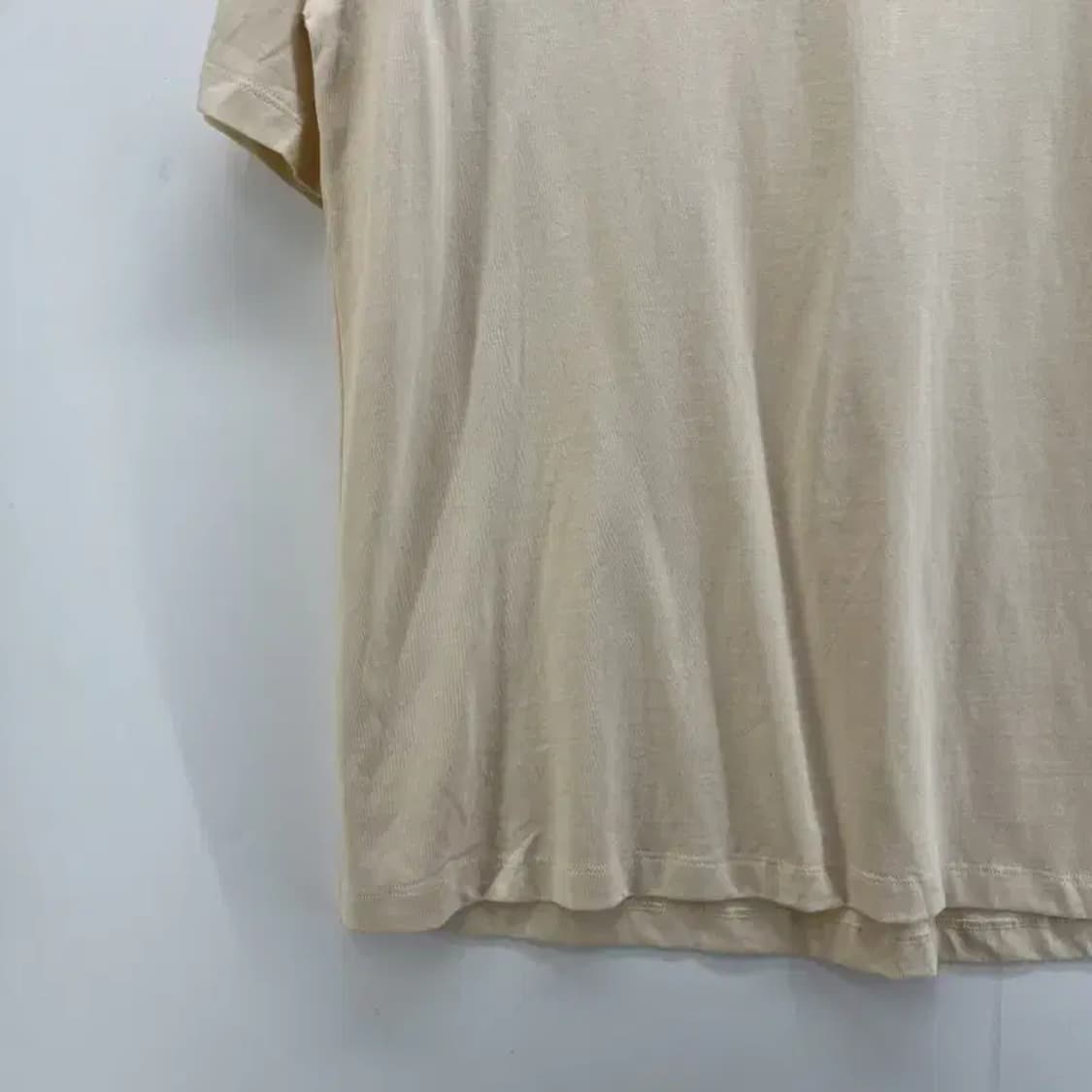 2 미사용 큐컴버스 남여공용 무지 반팔티셔츠 빈티지 상품이미지4