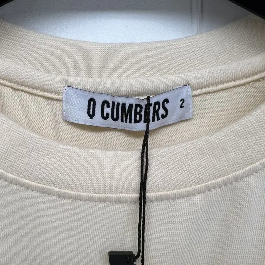 2 미사용 큐컴버스 남여공용 무지 반팔티셔츠 빈티지 상품이미지5