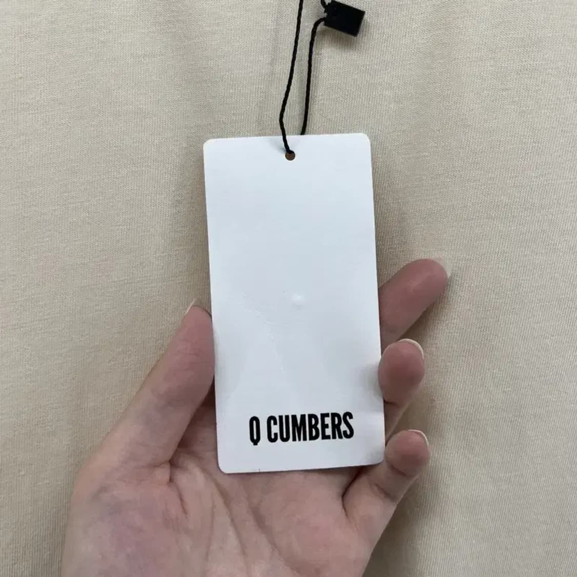 2 미사용 큐컴버스 남여공용 무지 반팔티셔츠 빈티지 상품이미지6