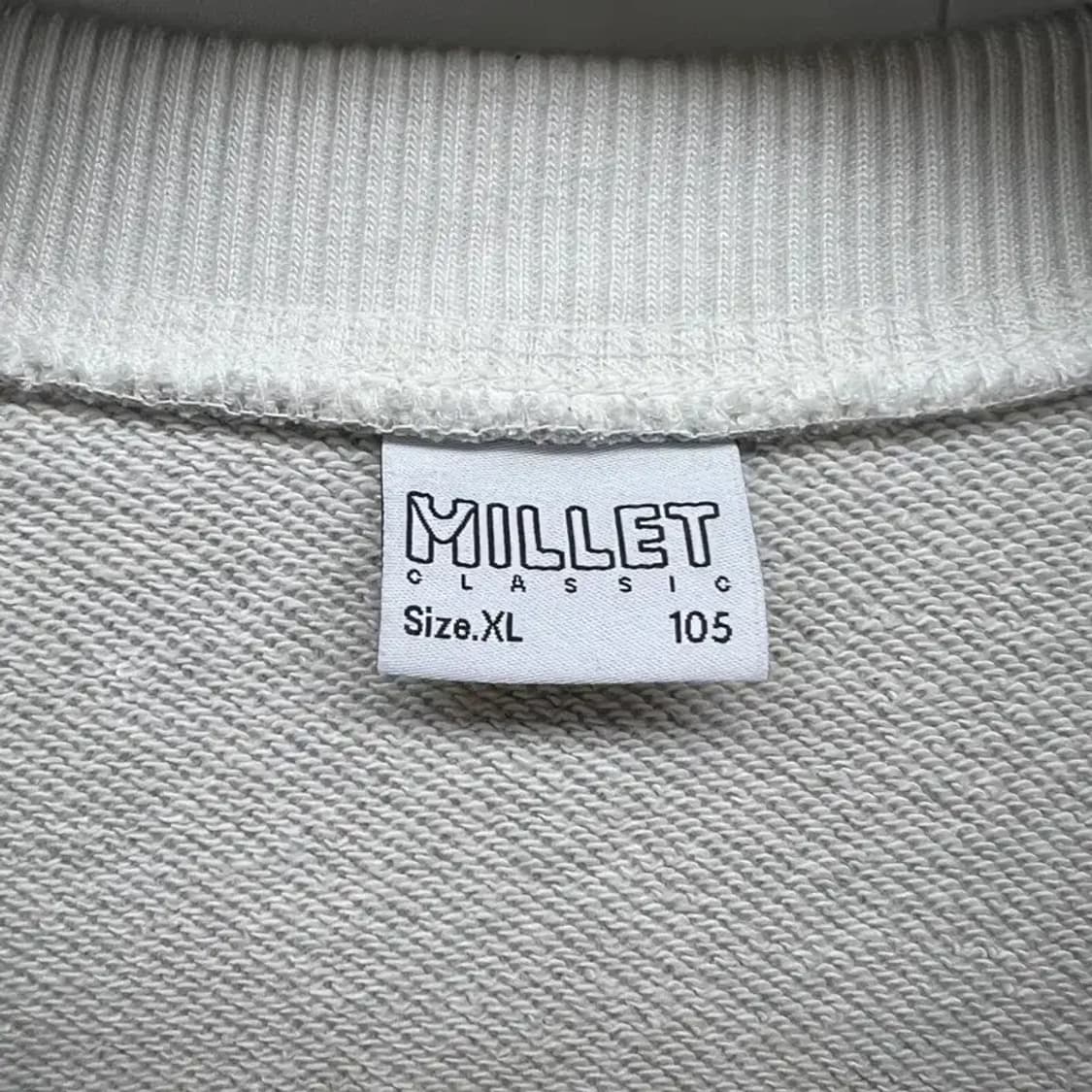 105 밀레클래식 헨리넥 오버핏 맨투맨티셔츠 그레이 상품이미지8