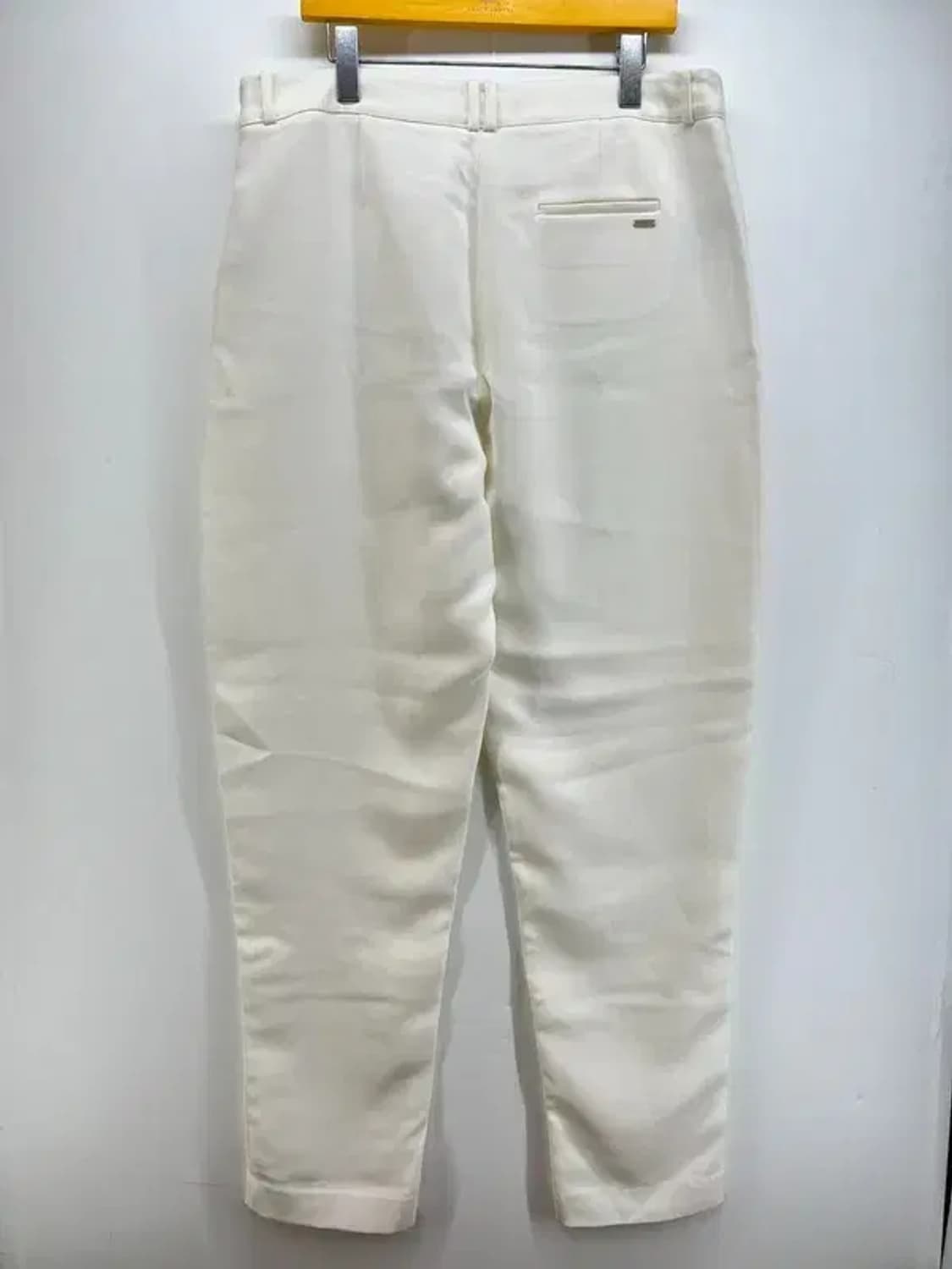 미사용 아르마니 익스체인지 화이트 와이드팬츠 여자바지 크림 상품이미지2