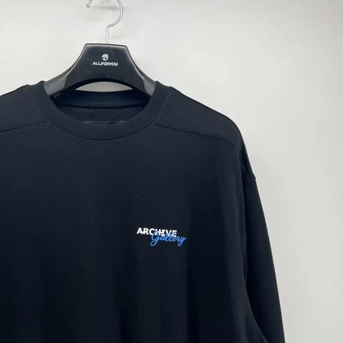 105 일꼬르소 남자 새상품급 블랙 얇은 긴팔 티셔츠 쭉티 블랙 상품이미지8