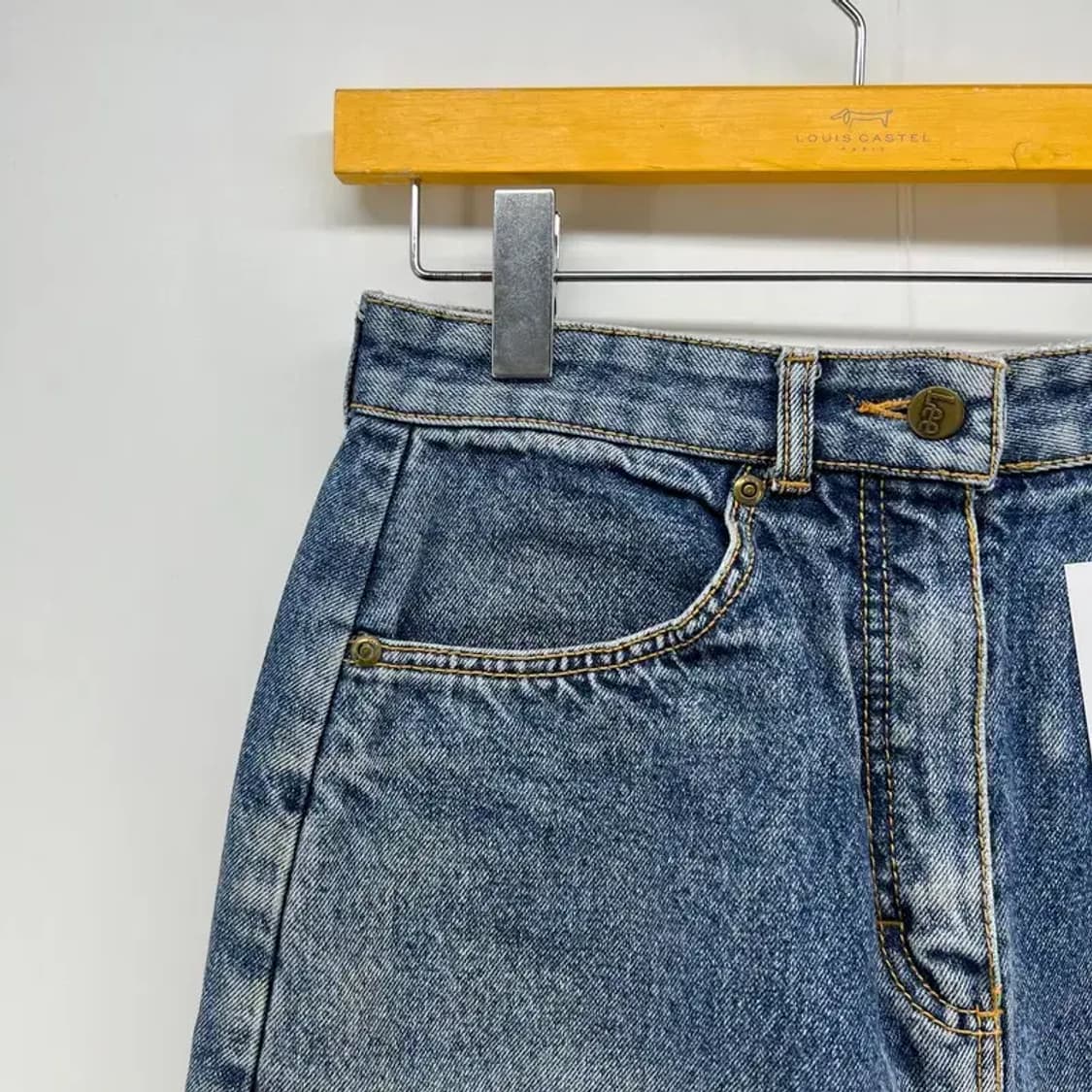66 Lee 새상품 우먼 올드스쿨 데님 미디스커트 인디고 라이트 상품이미지4