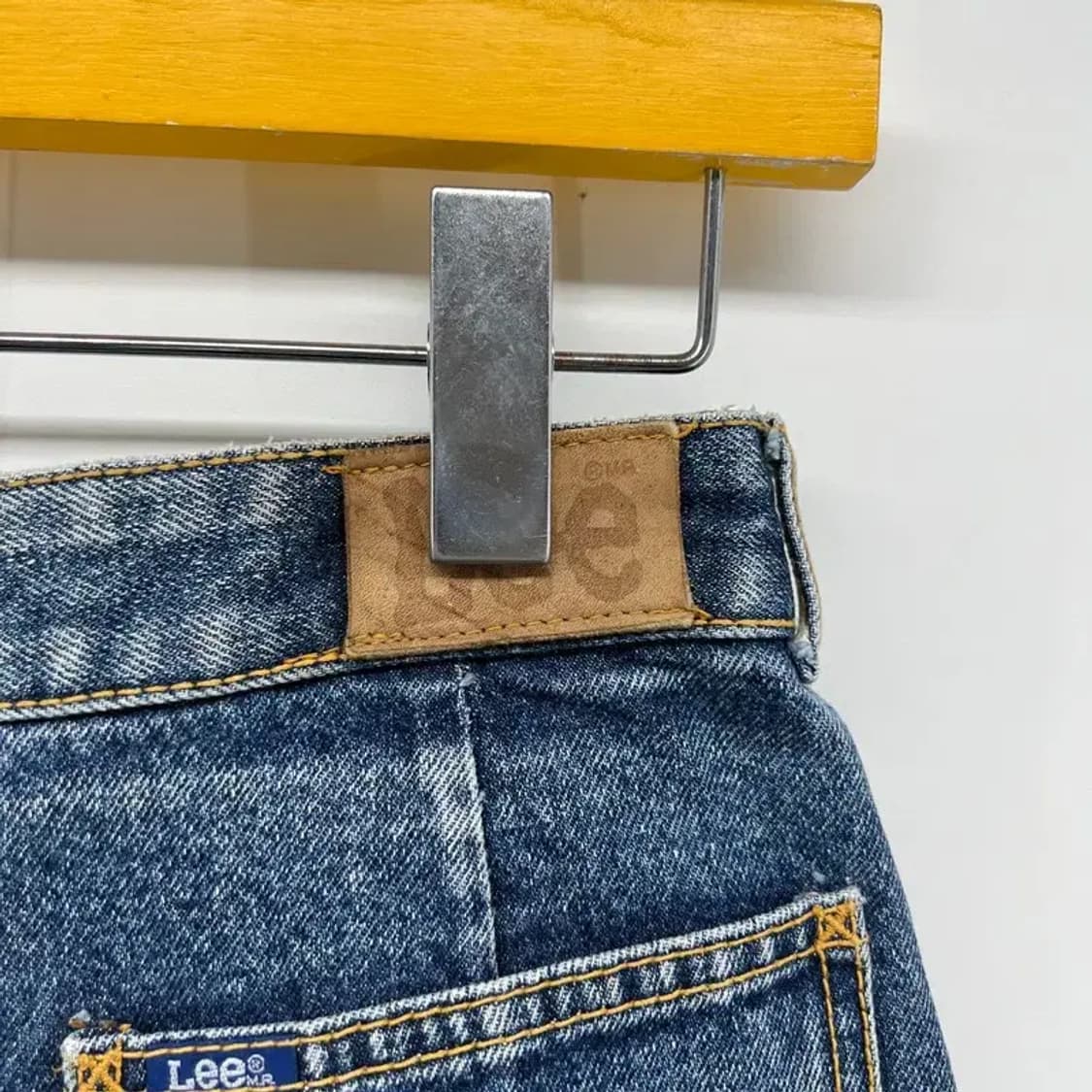 66 Lee 새상품 우먼 올드스쿨 데님 미디스커트 인디고 라이트 상품이미지5