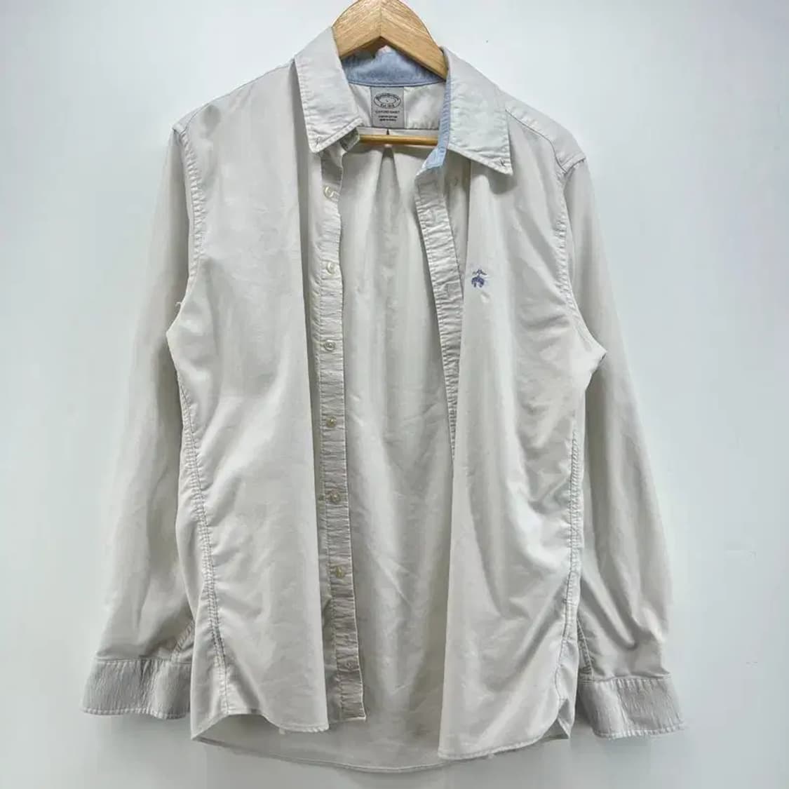 라지 브룩스브라더스 옥스퍼드 화이트 셔츠 빈티지 남자결혼하객룩 상품이미지8